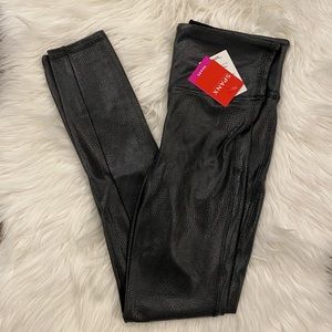 Spanx Faux Leather Pebbled Leggings